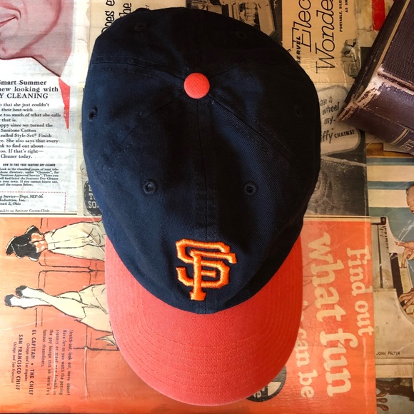 San Francisco Giants Baseball Cap Hat Black Orange - Picture 11 of 11